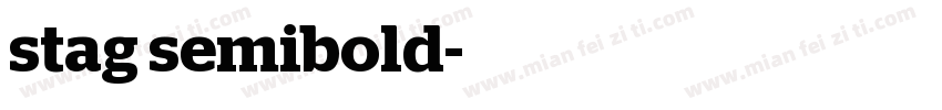 stag semibold字体转换